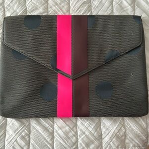 Stella & Dot Bellamy Envelope Clutch in Olive Dot